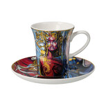 Goebel - Lana Frey | Tasse et soucoupe &agrave; expresso Freya | Porcelaine - 12 cm - 100 ml