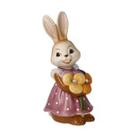 Goebel - Pasen | Decoratief beeld Haas Bloemen zijn de glimlach | Aardewerk - 12cm - Paashaas - 2026