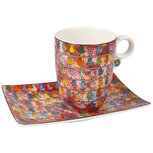 Goebel - James Rizzi | Kop en schotel We are the Birds | Porselein - 19cm - 400ml