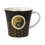 Goebel - Lotus | Koffie / Thee Mok Yin Yang Zwart | Beker- porselein - 350ml - 2 stuks