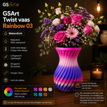 GSArt Twist Vaas Rainbow 03 &ndash; Waterdicht &ndash; 20 cm &ndash; Uniek Kleurverloop