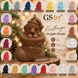 GSArt Kersthanger Hond Snuggler Beagle &ndash; 3D Geprinte Kerstdecoratie &ndash; Kerstboom Hanger