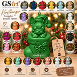 GSArt Kersthanger Hond Snuggler Boston Terrier &ndash; 3D Geprinte Kerstboom Hanger &ndash; Honden Kerstdecoratie