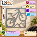 GSArt Mountain Bike Wall Art 25 cm &ndash; 3D Printed Bicycle Wall Decoration - Mat Asgrijs
