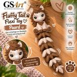 GSArt Fluffy Tail Paard 13 cm &ndash; Flexi Toy &ndash; Beweegbaar 3D Geprint Speelfiguur