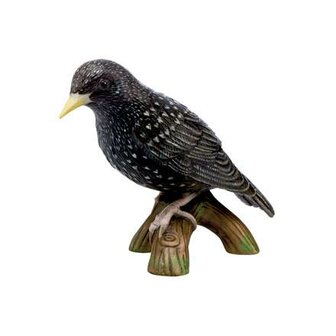 Goebel - Vogels | Decoratief beeld / figuur Vogel van het Jaar 2018 - Spreeuw II | Porselein - 10cm