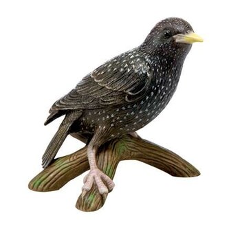 Goebel - Vogels | Decoratief beeld / figuur Vogel van het Jaar 2018 - Spreeuw | Porselein - 12cm