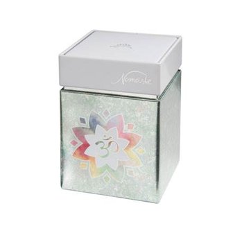 Goebel - Lotus | Tea Box Om Green | Metal - 11cm - storage box