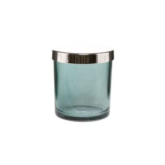 Goebel&reg; - Scandic Home | Windlicht &quot;Aurora Green&quot; | Glas, 8cm, theelicht, waxinelicht houder