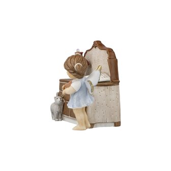 Goebel - Nina &amp; Marco | Decorative statue / figure Angel secret Christmas recipes | Porcelain - 17cm - Limited Edition