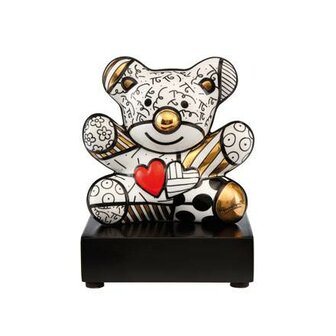 Goebel - Romero Britto | Decorative statue / figure Golden Truly Yours | Porcelain - 12 cm - with real gold