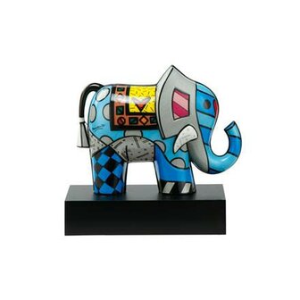 Goebel - Romero Britto | Decoratief beeld / figuur Great India 2 | Porselein - Pop Art - 21cm