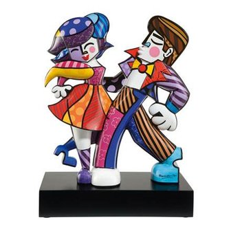 Goebel - Romero Britto | Decoratief beeld / figuur Swing 46 | Porselein - Pop Art - 46cm - Limited Edition