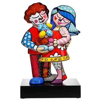 Goebel - Romero Britto | Decoratief beeld / figuur Pets Love 47 | Porselein - Pop Art - 47cm - Limited Edition