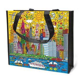 Goebel - James Rizzi | Shopping bag My New York City Sunset | Shopper - 37cm