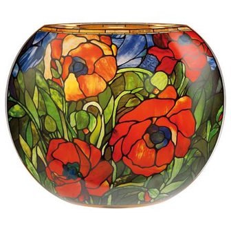 Goebel - Louis Comfort Tiffany | Tafellamp Oosterse papaver | Glas - 35cm