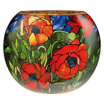  Goebel-Louis Comfort Tiffany | Lampe de table Pavot d&#039;Orient | Verre - 35cm