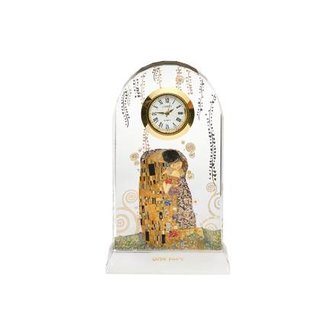 Goebel&reg; - Gustav Klimt | Tafel Klok &quot;De Kus&quot; | Glas, 11cm