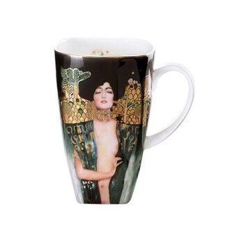 Goebel - Gustav Klimt | Koffie / Thee Mok Judith I | Beker - porselein - 450ml - met echt goud