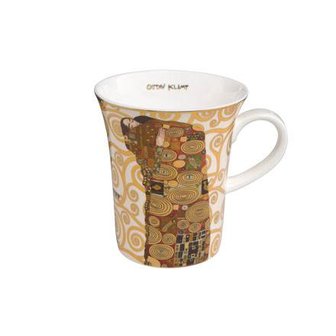 Goebel - Gustav Klimt | Koffie / Thee Mok De Vervulling | Beker - porselein - 400ml - met echt goud