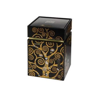 Goebel - Gustav Klimt | Teedose Der Baum des Lebens | Metall - 11 cm - Aufbewahrungsbox