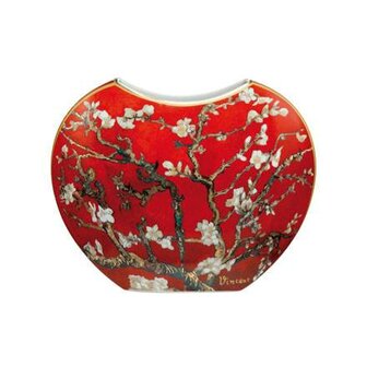  Goebel-Vincent van Gogh | Vase Amandier rouge 25 | Artis Orbis - porcelaine - 25cm - avec de l&#039;or v&eacute;ritable