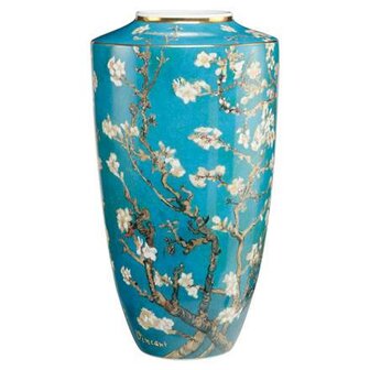 Goebel - Vincent van Gogh | Vase Almond tree blue 55 | Artis Orbis - porcelain - 55cm - Limited Edition - with real gold