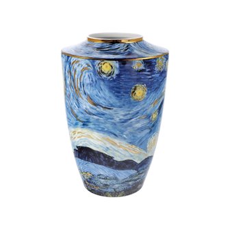  Goebel-Vincent van Gogh | Vase Nuit &eacute;toil&eacute;e 24 | Artis Orbis - porcelaine - 24cm - avec de l&#039;or v&eacute;ritable