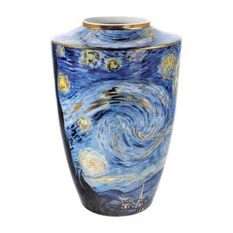  Goebel-Vincent van Gogh | Vase Nuit &eacute;toil&eacute;e 24 | Artis Orbis - porcelaine - 24cm - avec de l&#039;or v&eacute;ritable