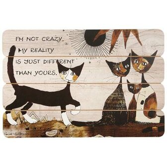 OP=OP Goebel - Rosina Wachtmeister | Decoratief Bord Matalda va a passeggio | Hout, 60x40cm