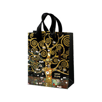 Geschenktasje willekeurig design - Gustav Klimt / Vincent van Gogh / Claude Monet