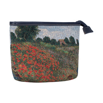 Goebel - Claude Monet | Tas Papaverveld | Make-up tas - 25cm - Stof