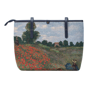  Goebel-Claude Monet | Sac Champ de Coquelicots | Sac bandouli&egrave;re - 38cm - Tissu