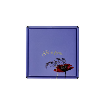  Goebel - Jan Davidsz de Heem | Teedose Sommerblumen | Metall, 11 cm, Aufbewahrungsbox
