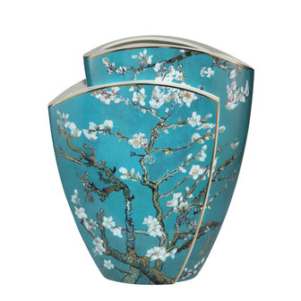 Goebel-Vincent van Gogh | Vase Amandier Bleu 43 | Porcelaine - 43cm - &Eacute;dition limit&eacute;e - avec de l&#039;or v&eacute;ritable