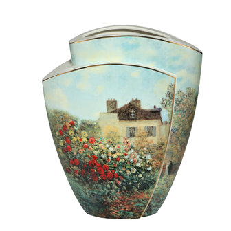 Goebel-Claude Monet | Vase La Maison de l&#039;Artiste 43 | Porcelaine - 43cm - &Eacute;dition limit&eacute;e - avec de l&#039;or v&eacute;ritable