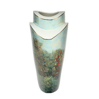 Goebel-Claude Monet | Vase La Maison de l&#039;Artiste 43 | Porcelaine - 43cm - &Eacute;dition limit&eacute;e - avec de l&#039;or v&eacute;ritable