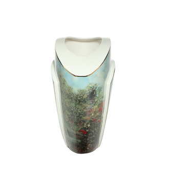 Goebel-Claude Monet | Vase La maison de l&#039;artiste 33 | Porcelaine - 33cm - avec de l&#039;or v&eacute;ritable
