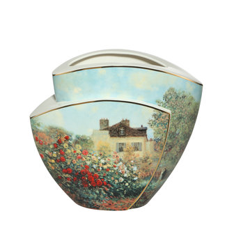 Goebel - Claude Monet | Vaas Het Kunstenaarshuis 33 | Porselein - 33cm - met echt goud