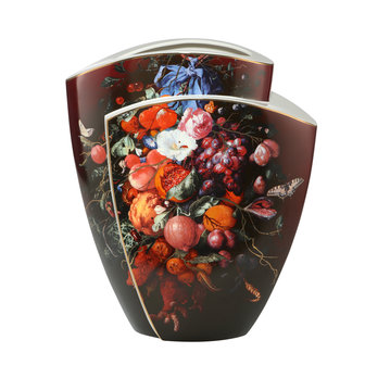 Goebel - Jan Davidsz de Heem | Vase Fleurs et Fruits 43 | Porcelaine - 43cm - &Eacute;dition limit&eacute;e - avec de l&#039;or v&eacute;ritable