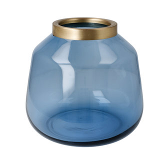 Goebel - Accessoires | Vaas Aurora Blue 17 | Glas - 17cm