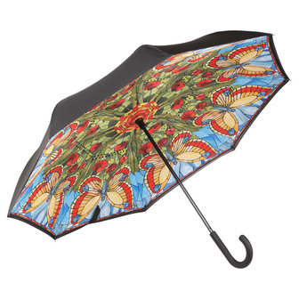 Goebel - Louis Comfort Tiffany | Upside Down Paraplu Vlinders | Artis Orbis - 108cm