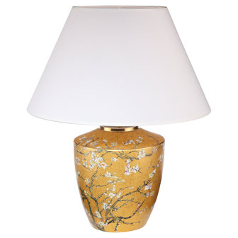 Goebel - Vincent van Gogh | Table lamp Almond tree Gold | Porcelain - 47cm - with real gold
