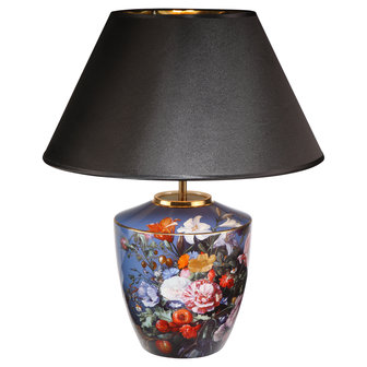 Goebel - Jan Davidsz de Heem | Table lamp Summer flowers | Porcelain - 47cm - with real gold