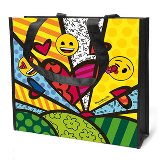 Goebel - Emoji by BRITTO | Shopping bag A New Day | Shopper - 37cm