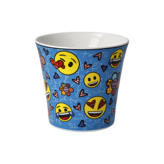 Goebel - Emoji von BRITTO | Becher - Kaffee-/Teetasse immer gl&uuml;cklich | Porzellan - 350ml