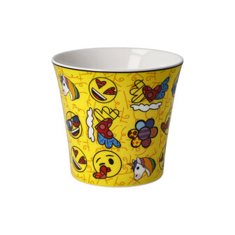 Goebel - Emoji par BRITTO | Mug - Tasse &agrave; caf&eacute;/th&eacute; Sentiments d&#039;&eacute;t&eacute; | Porcelaine - 350ml