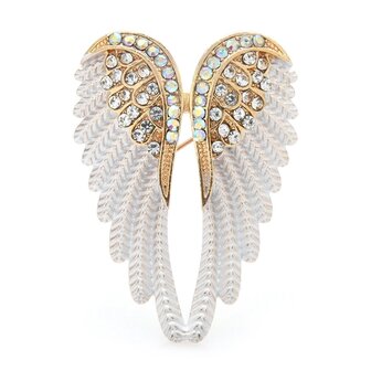 Broche 006 Ailes blanches
