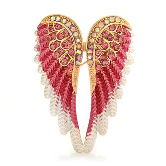 Broche 009 Ailes rouge