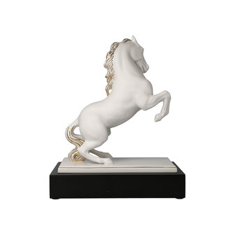 Goebel - Studio 8 | Statue / figurine d&eacute;corative Cheval | Porcelaine - 31cm - avec de l&#039;or v&eacute;ritable